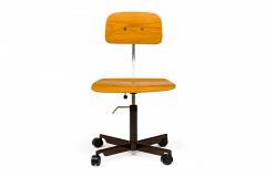 Jorgen Rasmussen J rgen Rasmussen for Kevi Danish Mid Century Teak Bentwood Swiveling Task Chai - 4666392