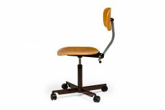 Jorgen Rasmussen J rgen Rasmussen for Kevi Danish Mid Century Teak Bentwood Swiveling Task Chai - 4666393