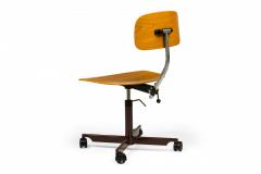 Jorgen Rasmussen J rgen Rasmussen for Kevi Danish Mid Century Teak Bentwood Swiveling Task Chai - 4666394
