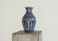 Jos Kalb Gr s de La Roche Large Art Deco Salt Glazed Pottery Vase Belgium 1940s - 4582034