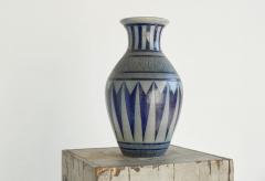 Jos Kalb Gr s de La Roche Large Art Deco Salt Glazed Pottery Vase Belgium 1940s - 4582042