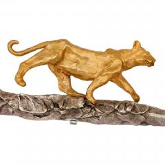 Jos Maria David Modern silvered and gilt bronze animalier coffee table by JM David - 3302753