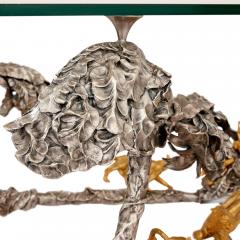Jos Maria David Modern silvered and gilt bronze animalier coffee table by JM David - 3302763