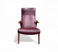 Jos Zanine Caldas Brazilian Modern Armchair in Hardwood leather att Jose Zanine Caldas 1950s - 4416962
