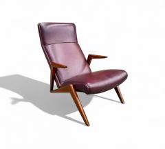 Jos Zanine Caldas Brazilian Modern Armchair in Hardwood leather att Jose Zanine Caldas 1950s - 4416964