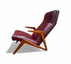 Jos Zanine Caldas Brazilian Modern Armchair in Hardwood leather att Jose Zanine Caldas 1950s - 4416969
