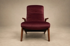 Jos Zanine Caldas Brazilian Modern Imbuia Wood Mohair Lounge Armchair Att Jos Zanine Caldas - 4707669