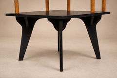 Jos Zanine Caldas Brazilian Modern Two Tier Accent Table in Marine Plywood by Jos Zanine Caldas - 4692825