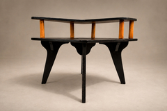Jos Zanine Caldas Brazilian Modern Two Tier Accent Table in Marine Plywood by Jos Zanine Caldas - 4692827