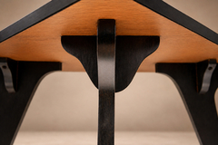 Jos Zanine Caldas Brazilian Modern Two Tier Accent Table in Marine Plywood by Jos Zanine Caldas - 4692830