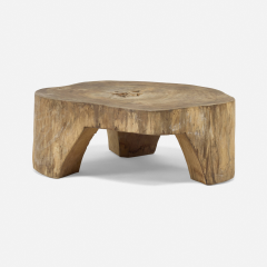 Jos Zanine Caldas Carved Pequi Wood Coffee Table - 4775005