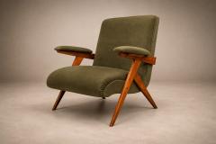 Jos Zanine Caldas Jos Zanine Caldas Z Armchair in Pau Marfim and Olive Mohair - 4597036