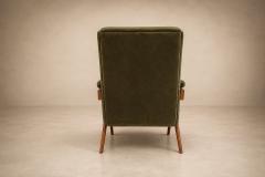 Jos Zanine Caldas Jos Zanine Caldas Z Armchair in Pau Marfim and Olive Mohair - 4597042