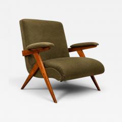 Jos Zanine Caldas Jos Zanine Caldas Z Armchair in Pau Marfim and Olive Mohair - 4601252