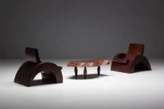 Jos Zanine Caldas Lounge Chairs and Coffee Table by Jos Zanine Caldas Brazil 1970s - 3950031