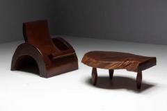 Jos Zanine Caldas Lounge Chairs and Coffee Table by Jos Zanine Caldas Brazil 1970s - 3950076