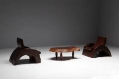 Jos Zanine Caldas Lounge Chairs and Coffee Table by Jos Zanine Caldas Brazil 1970s - 3950078