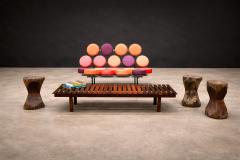 Jos Zanine Caldas Set of Three Stools in Pequi Hardwood Jose Zanine Caldas 1970s - 4548613