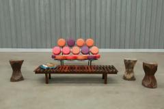 Jos Zanine Caldas Set of Three Stools in Pequi Hardwood by Jose Zanine Caldas 1970s - 3298979