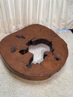 Jos Zanine Caldas Solid Tree Trunk Coffee Table Made of a Thick Cross Section of Vinhatico Wood - 4620093
