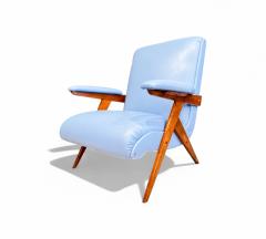 Jos Zanine Caldas Z Armchair in Hardwood Faux Leather Jose Zanine Caldas 1950s Lot 334A - 4338995