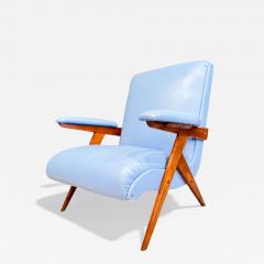 Jos Zanine Caldas Z Armchair in Hardwood Faux Leather Jose Zanine Caldas 1950s Lot 334A - 4344295
