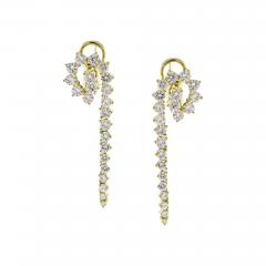 Jose Hess JOSE HESS DIAMOND SPIRAL DROP EARRINGS - 3254831