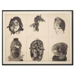 Jose Luis Cuevas The Tortured Ones Framed Lithograph by Jose Luis Cuevas Small Edition - 78183