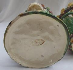 Jose alves Cunha Palissy Majolica portuguese base with vase support  - 4540908