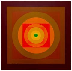 Josef Albers 2013 Colorful Geometric Op Art Triptych Paintings Set of 3 - 3638712