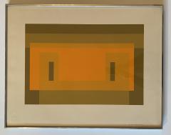 Josef Albers Red Orange Wall Signed and Numbered - 3935280