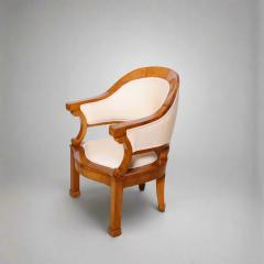 Josef Danhauser Pair of Biedermeier Cherrywood Armchairs Attr to Joseph Danhauser - 4601852