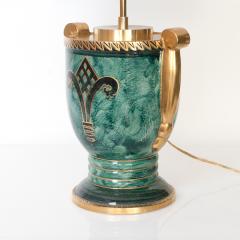 Josef Ekberg JOSEF EKBERG SWEDISH ART DECO LAMP AND HAND DECORATED IN GOLD - 1178737