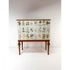 Josef Frank 1940 s Swedish Cabinet With Nordens Flora Illustrations - 4611572