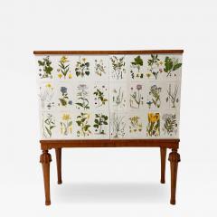 Josef Frank 1940 s Swedish Cabinet With Nordens Flora Illustrations - 4613932