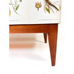 Josef Frank 1940 s Swedish Cabinet With Nordens Flora Illustrations - 4662698
