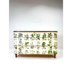 Josef Frank 1940 s Swedish Dresser With Nordens Flora Illustrations - 4239378