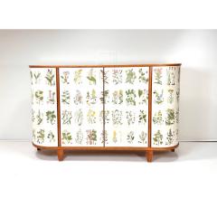 Josef Frank 1940s Swedish Cabinet With Nordens Flora Illustrations - 4469440