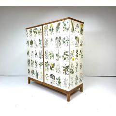 Josef Frank 1950 s Swedish Cabinet With Nordens Flora Illistrations - 3737283