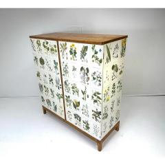 Josef Frank 1950 s Swedish Cabinet With Nordens Flora Illistrations - 3737285