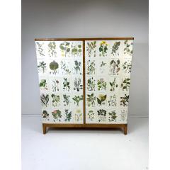 Josef Frank 1950 s Swedish Cabinet With Nordens Flora Illistrations - 3737317