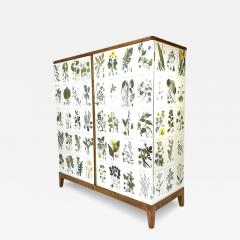 Josef Frank 1950 s Swedish Cabinet With Nordens Flora Illistrations - 3742991