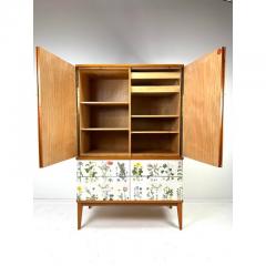 Josef Frank 1950 s Swedish Cabinet With Nordens Flora Illustrations - 4190143