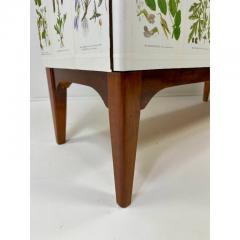 Josef Frank 1950 s Swedish Cabinet With Nordens Flora Illustrations - 4215035