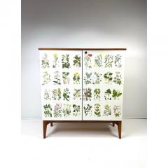 Josef Frank 1950 s Swedish Cabinet With Nordens Flora Illustrations - 4215047
