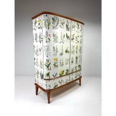 Josef Frank 1950 s Swedish Cabinet With Nordens Flora Illustrations - 4239391