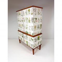 Josef Frank 1950 s Swedish Cabinet With Nordens Flora Illustrations - 4648686