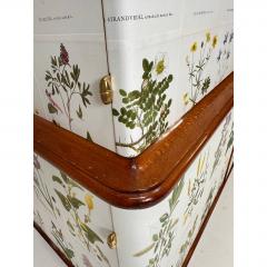 Josef Frank 1950 s Swedish Cabinet With Nordens Flora Illustrations - 4648689
