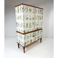 Josef Frank 1950 s Swedish Cabinet With Nordens Flora Illustrations - 4648690