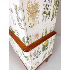 Josef Frank 1950 s Swedish Cabinet With Nordens Flora Illustrations - 4648693
